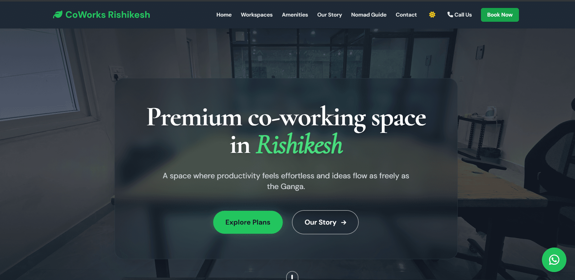Coworks Rishikesh · coworking space, Tapovan, Rishikesh — website by DevilSEO