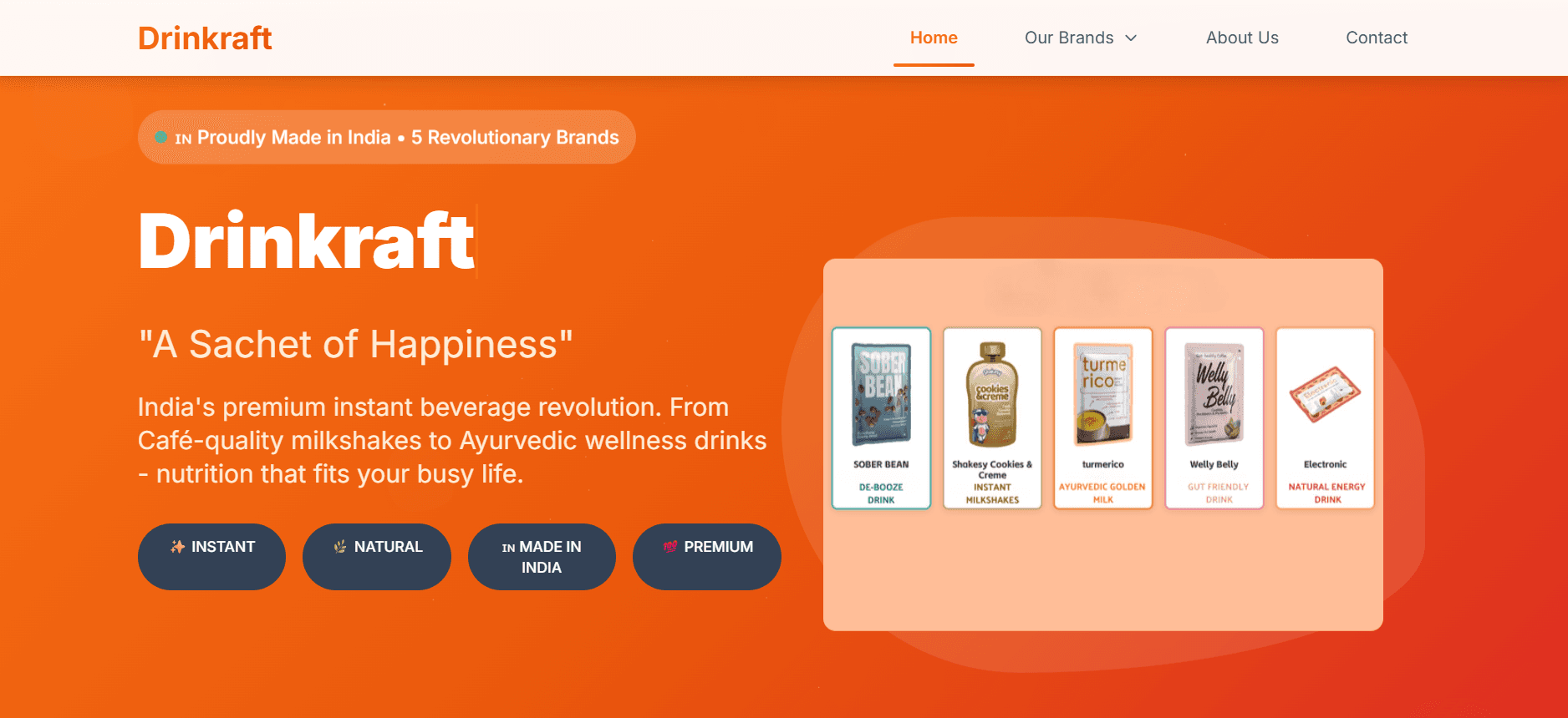 Drinkraft Beverage · D2C wellness drinks, Bangalore — website by DevilSEO