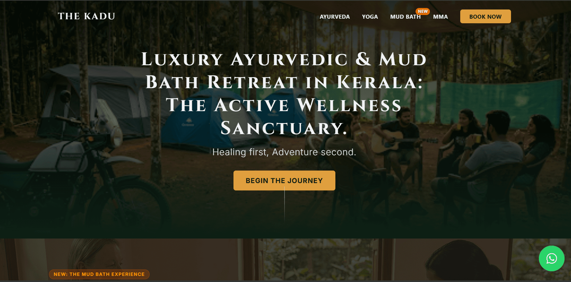 Kadu Stays · Ayurvedic retreat, Western Ghats, Kerala — website by DevilSEO